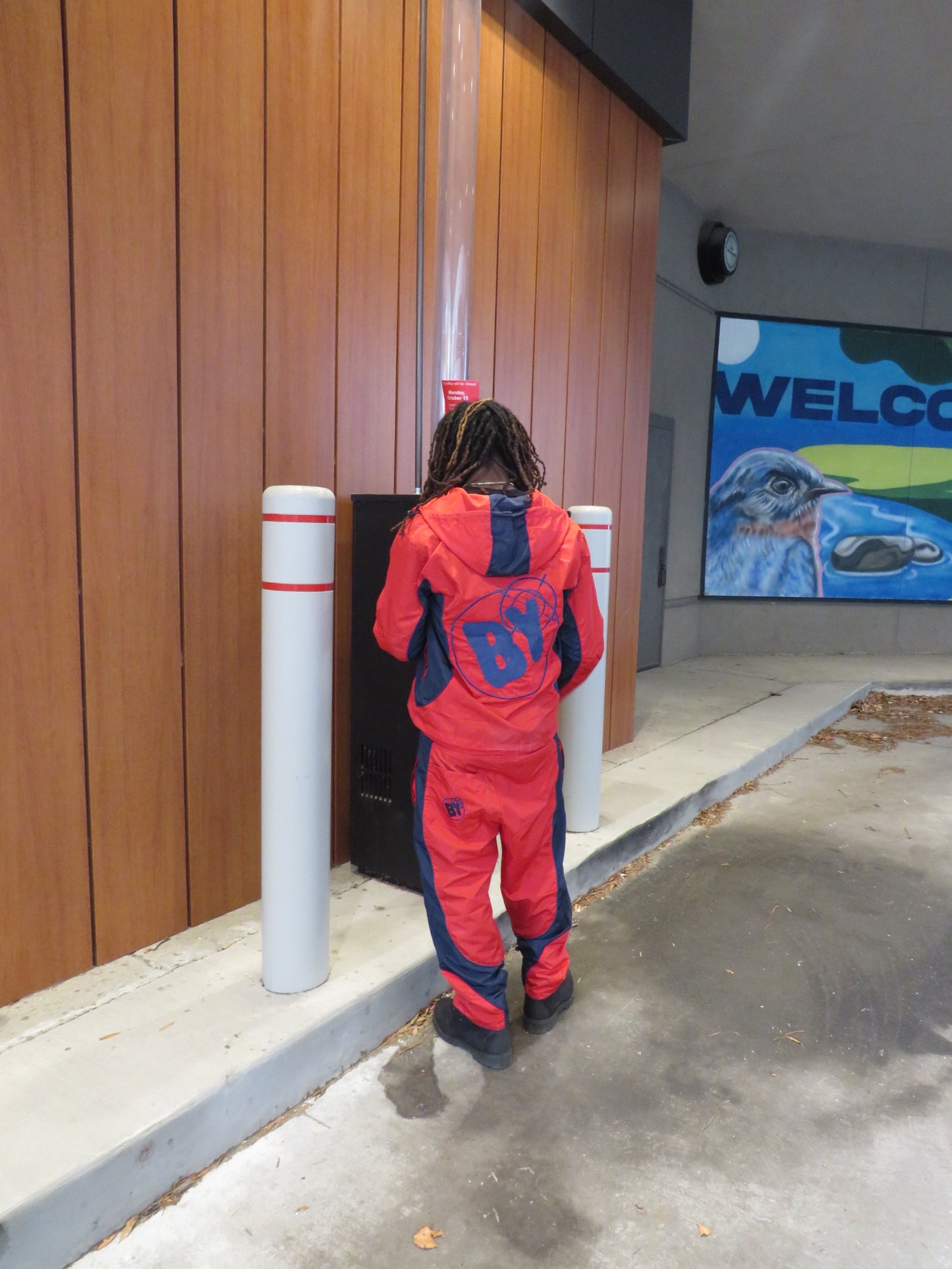 Red Windbreaker Set