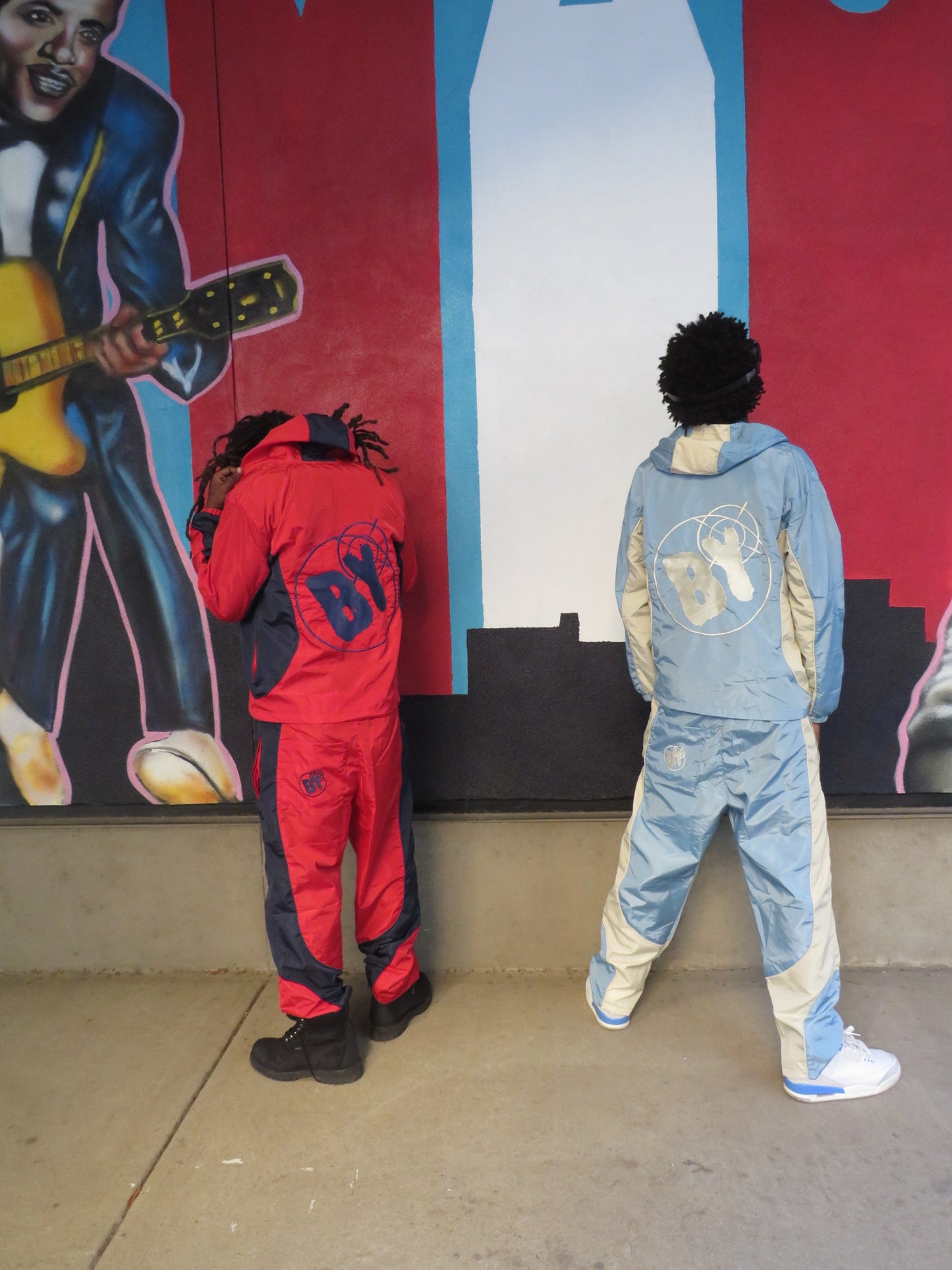 Red Windbreaker Set
