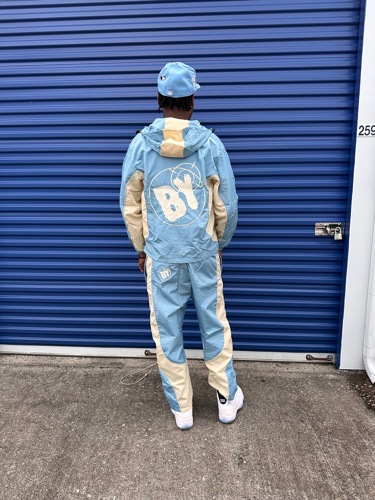 Blue Windbreaker Set