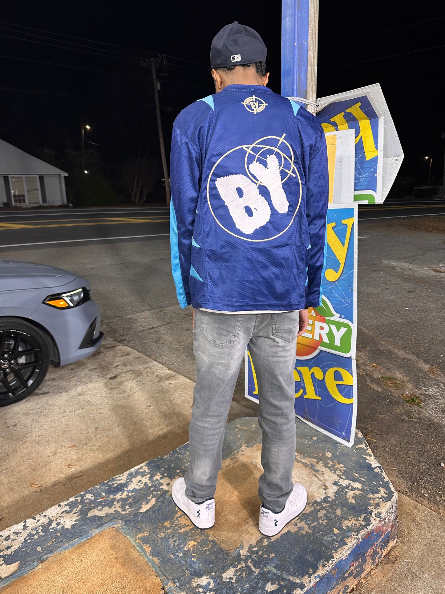 Navy Backyard Longsleeve Jersey