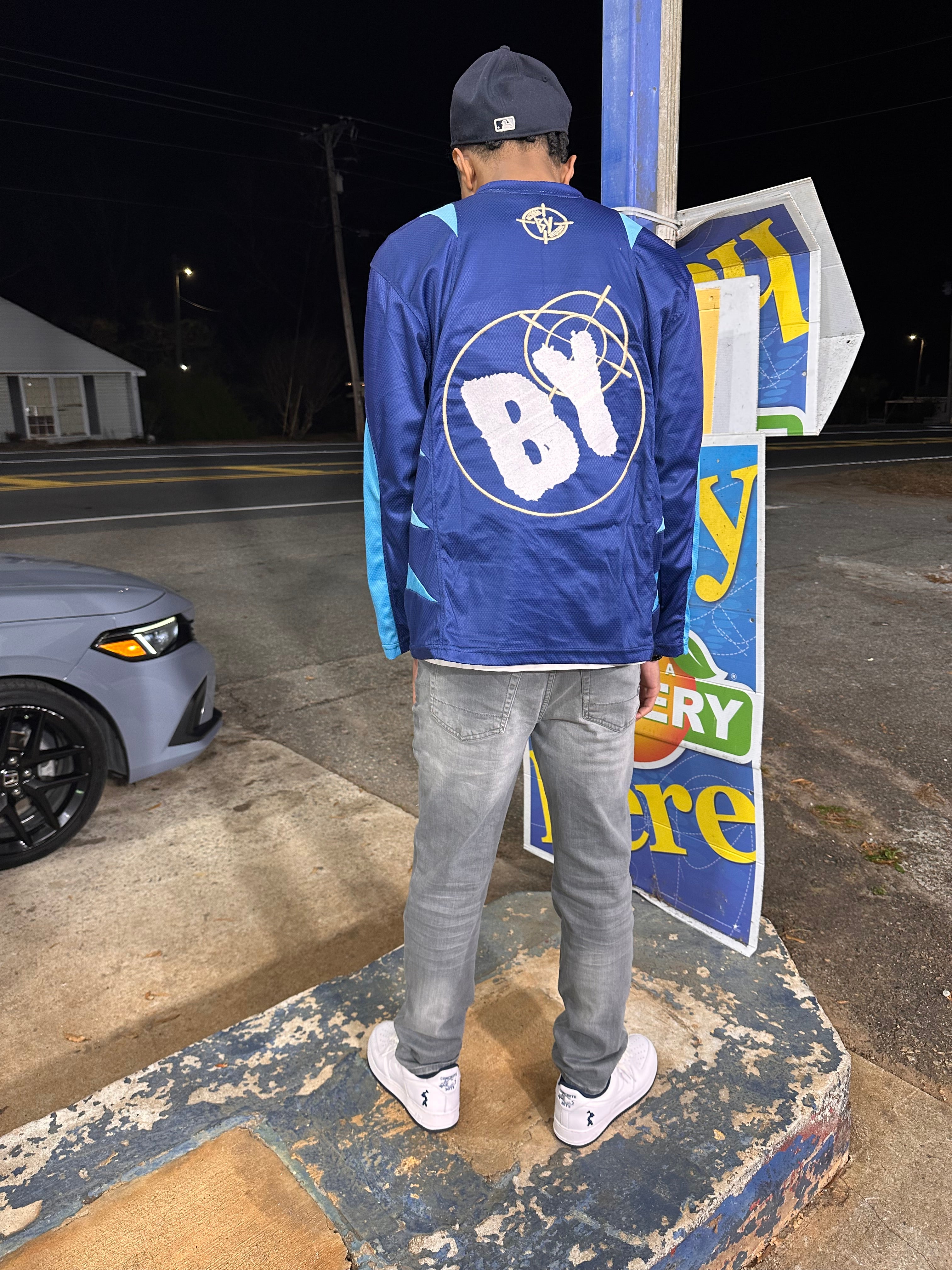 Navy Backyard Longsleeve Jersey