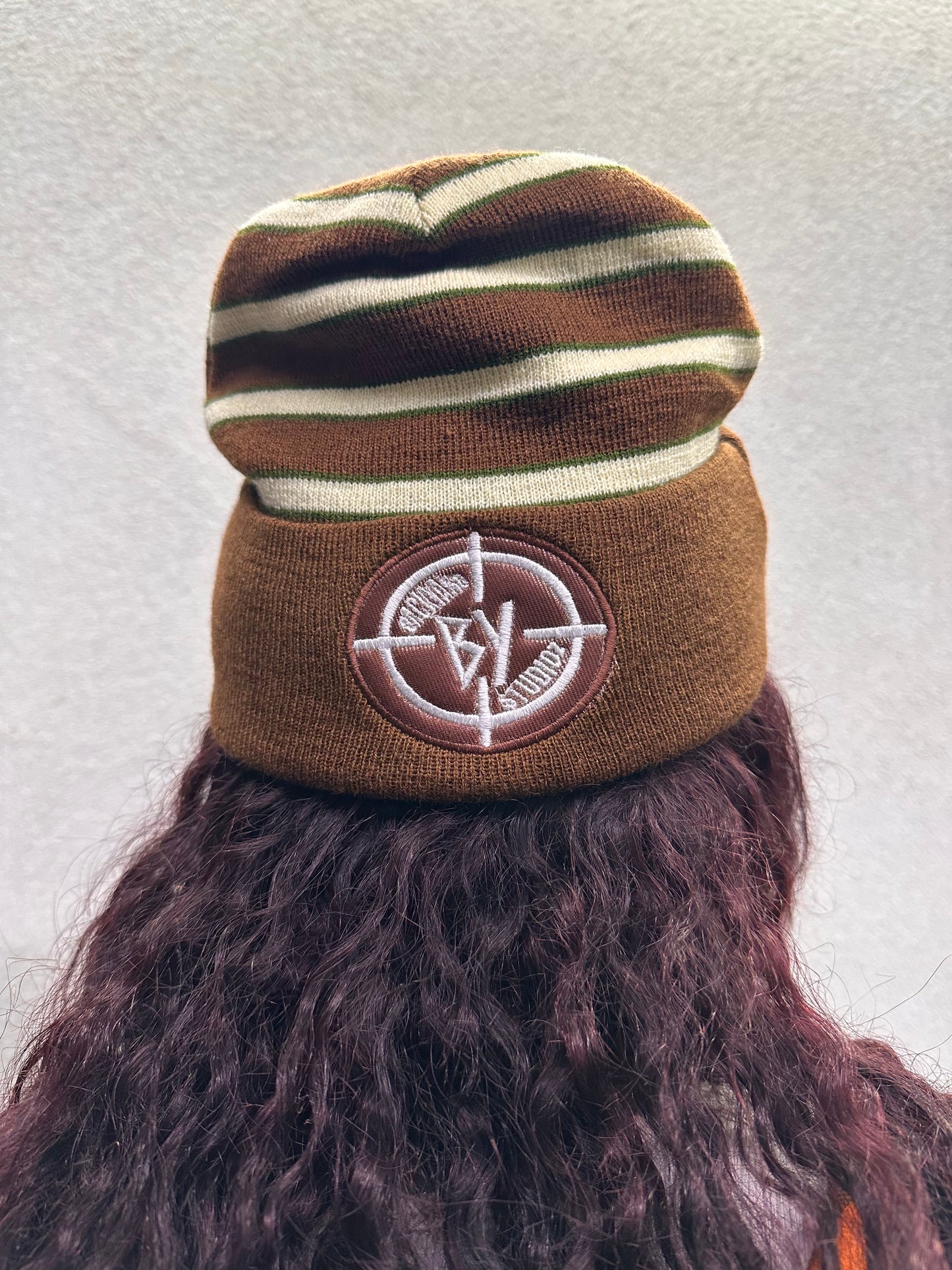 Brown Stay Focused On Your Target Beanie