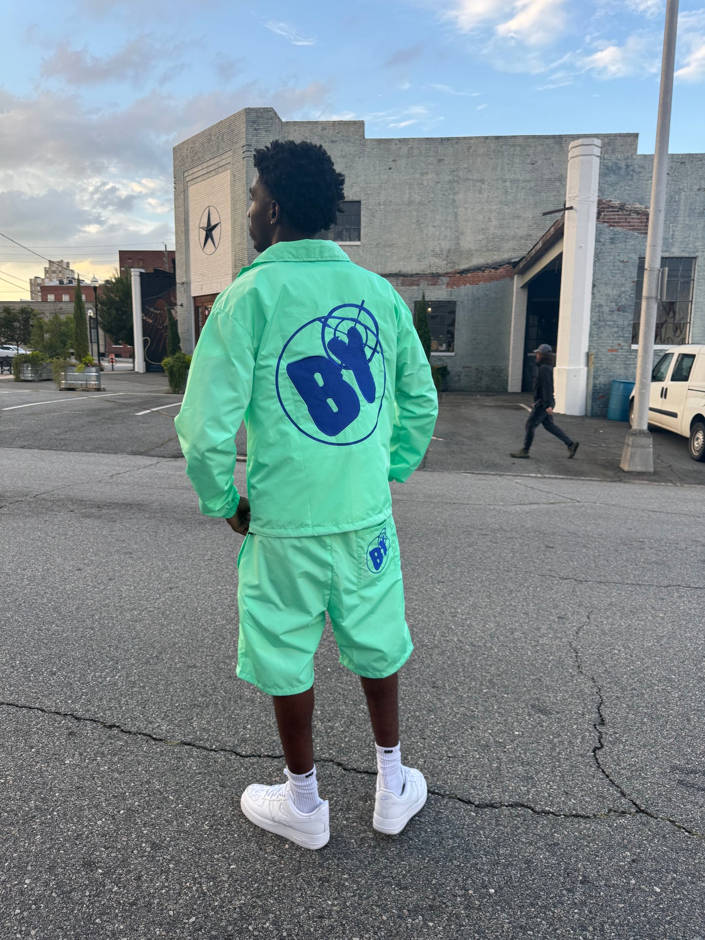 Teal Nylon Backyard Tracksuit