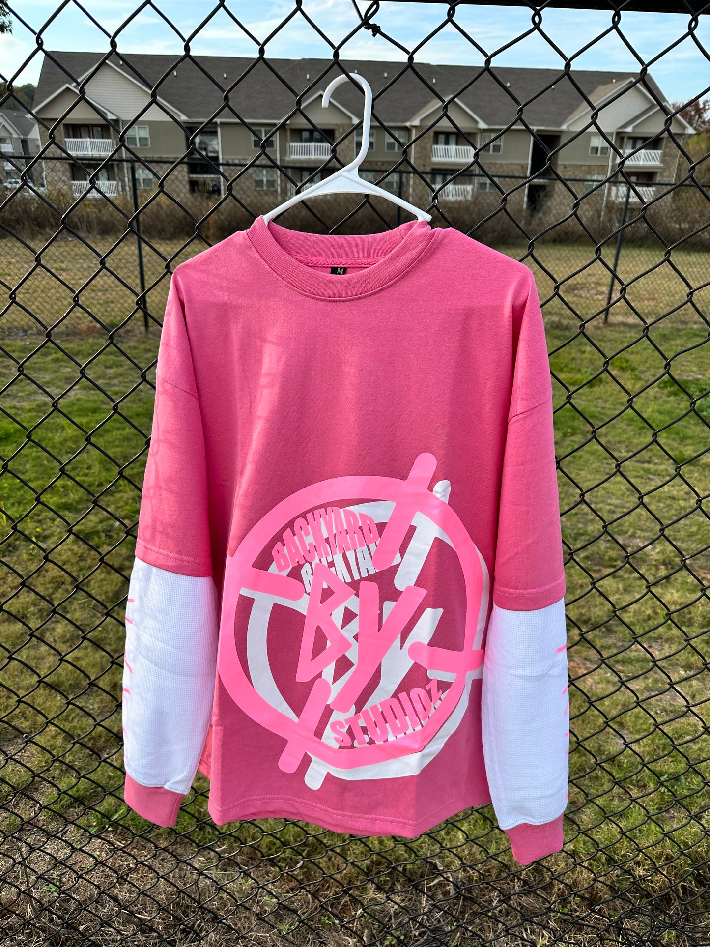 Pink Double Layered Thermal Tee