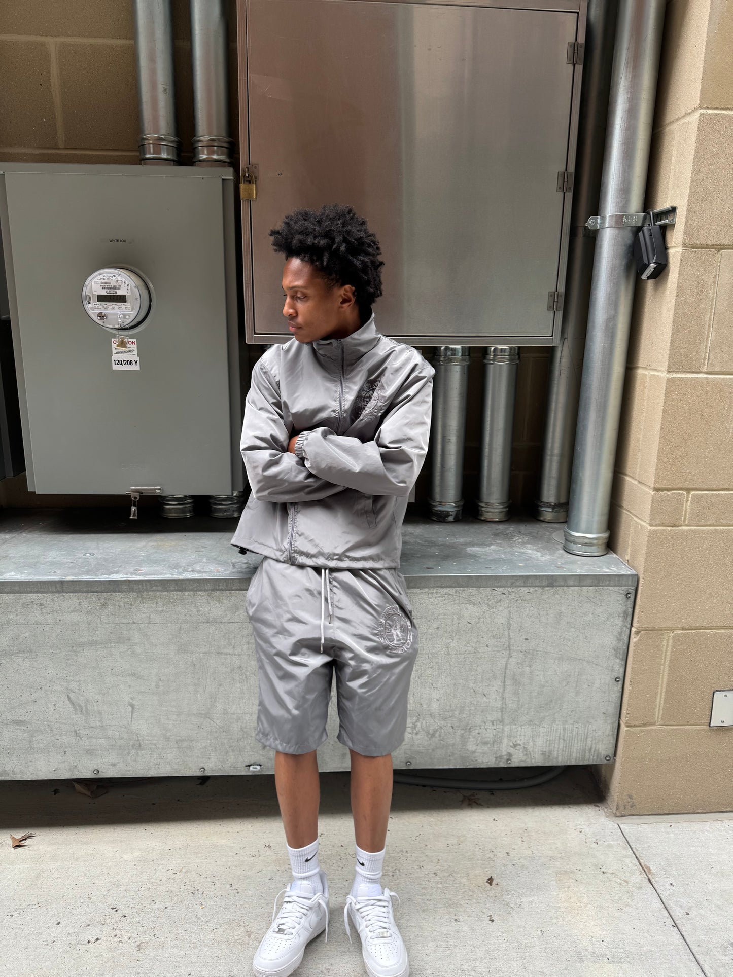 Grey Backyard Nylon Set