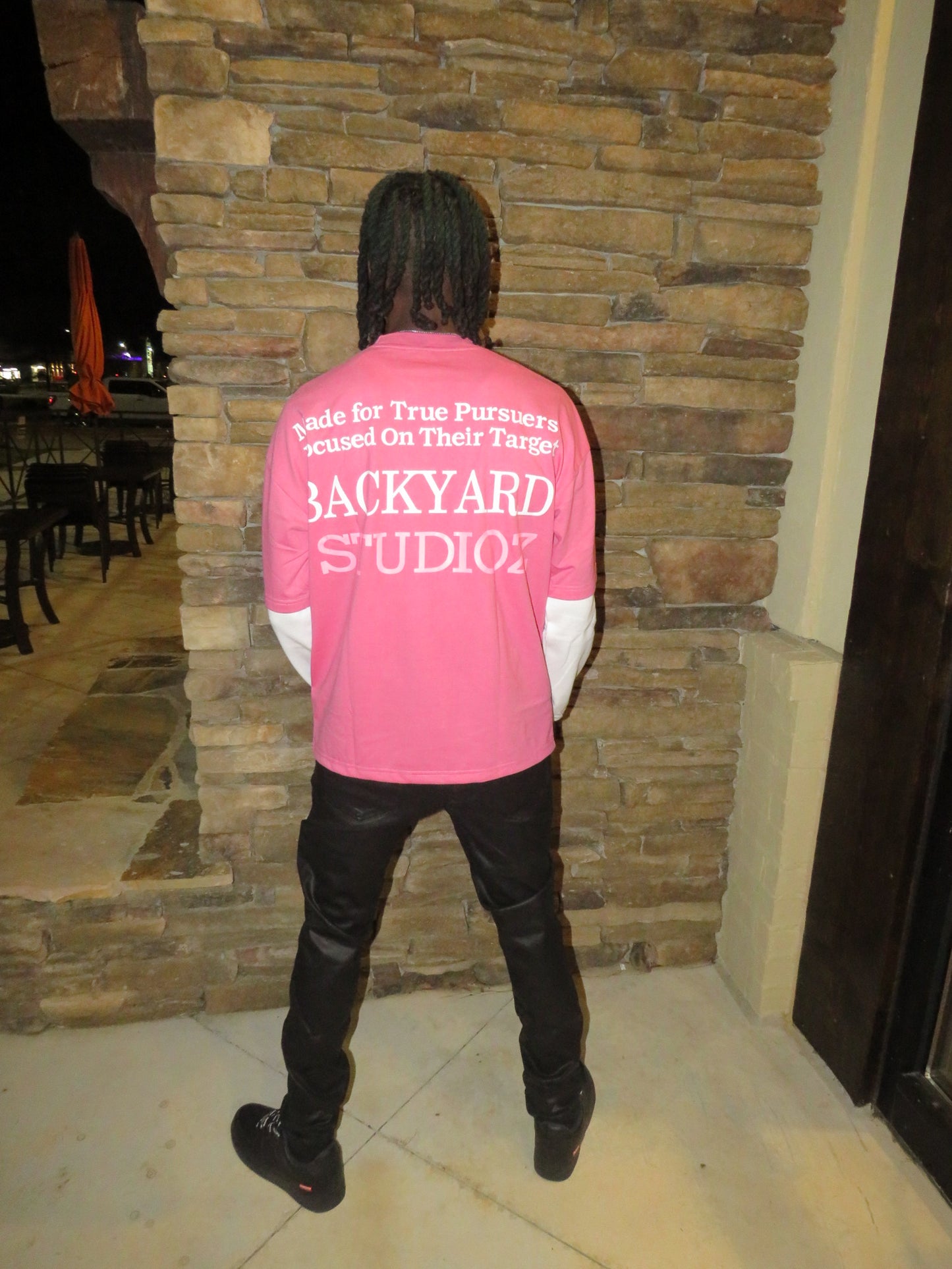 Pink Double Layered Thermal Tee