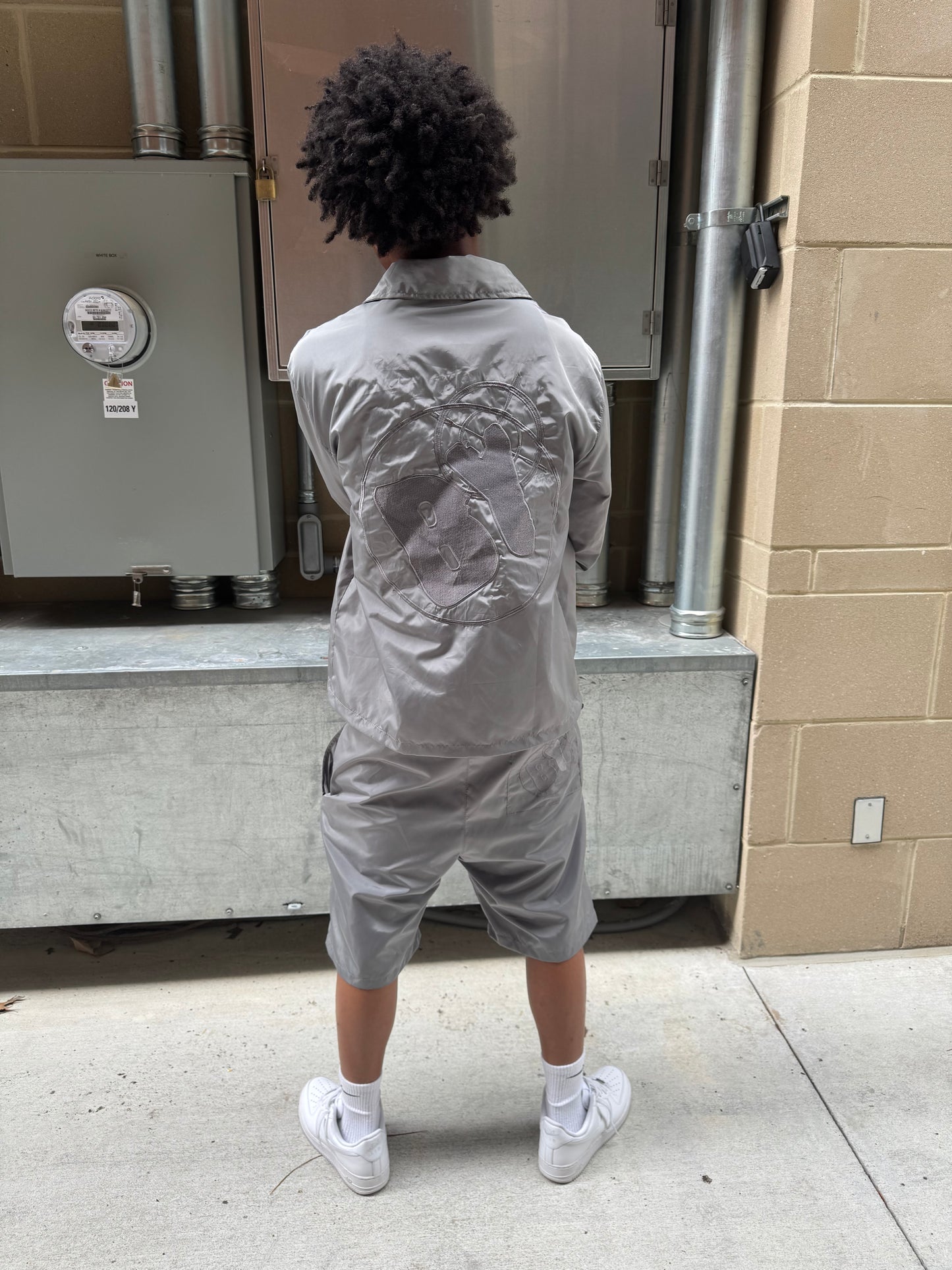 Grey Backyard Nylon Set