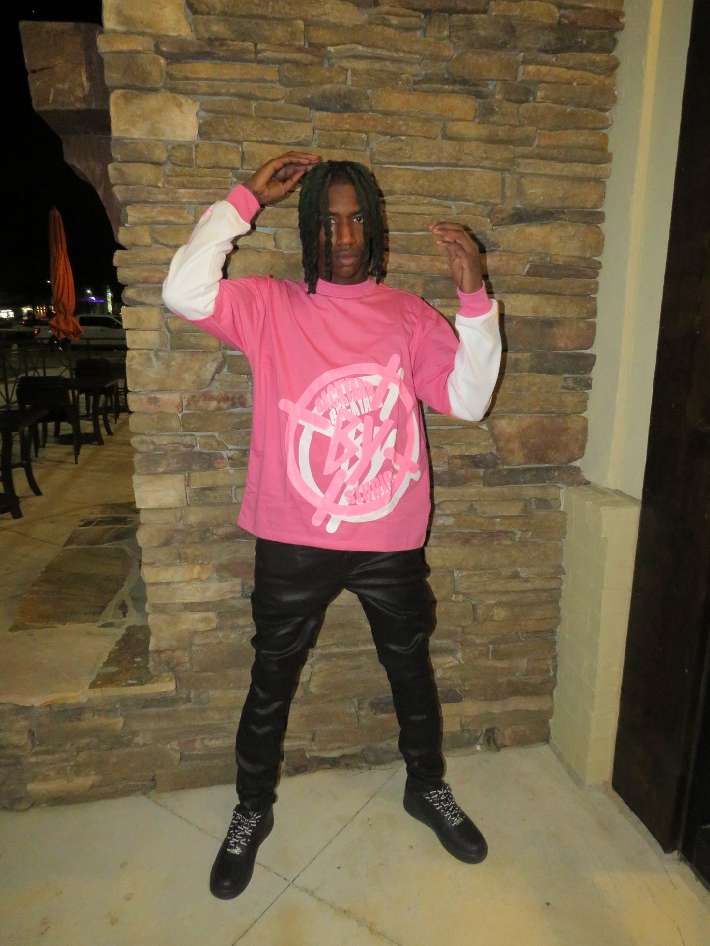 Pink Double Layered Thermal Tee