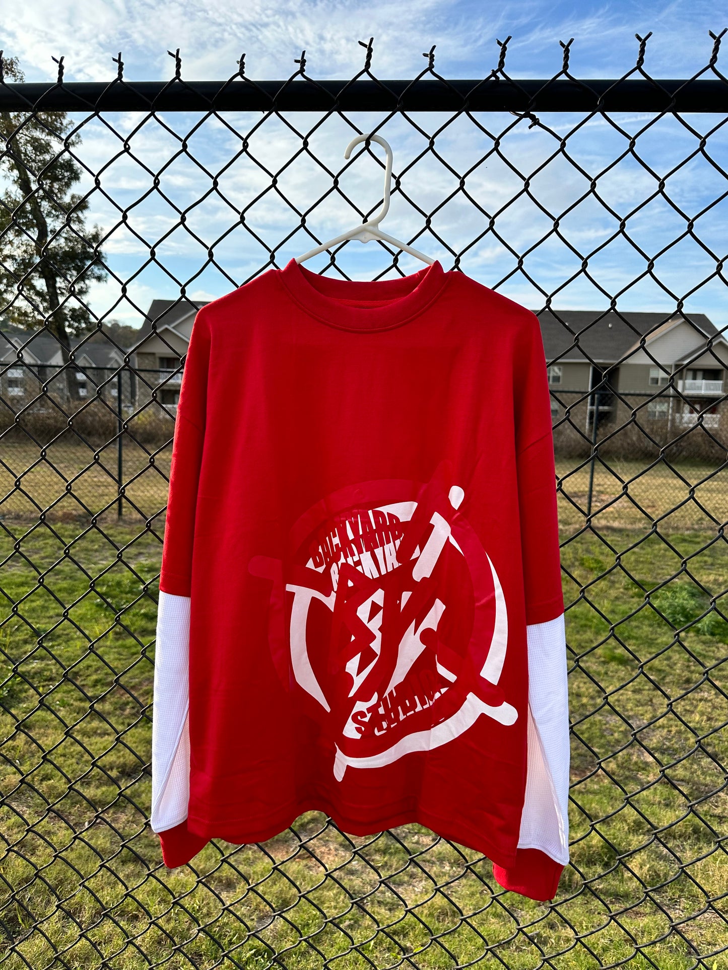 Red Double Layered Thermal Tee