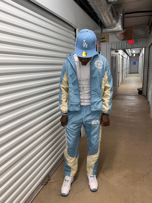 Blue Windbreaker Set