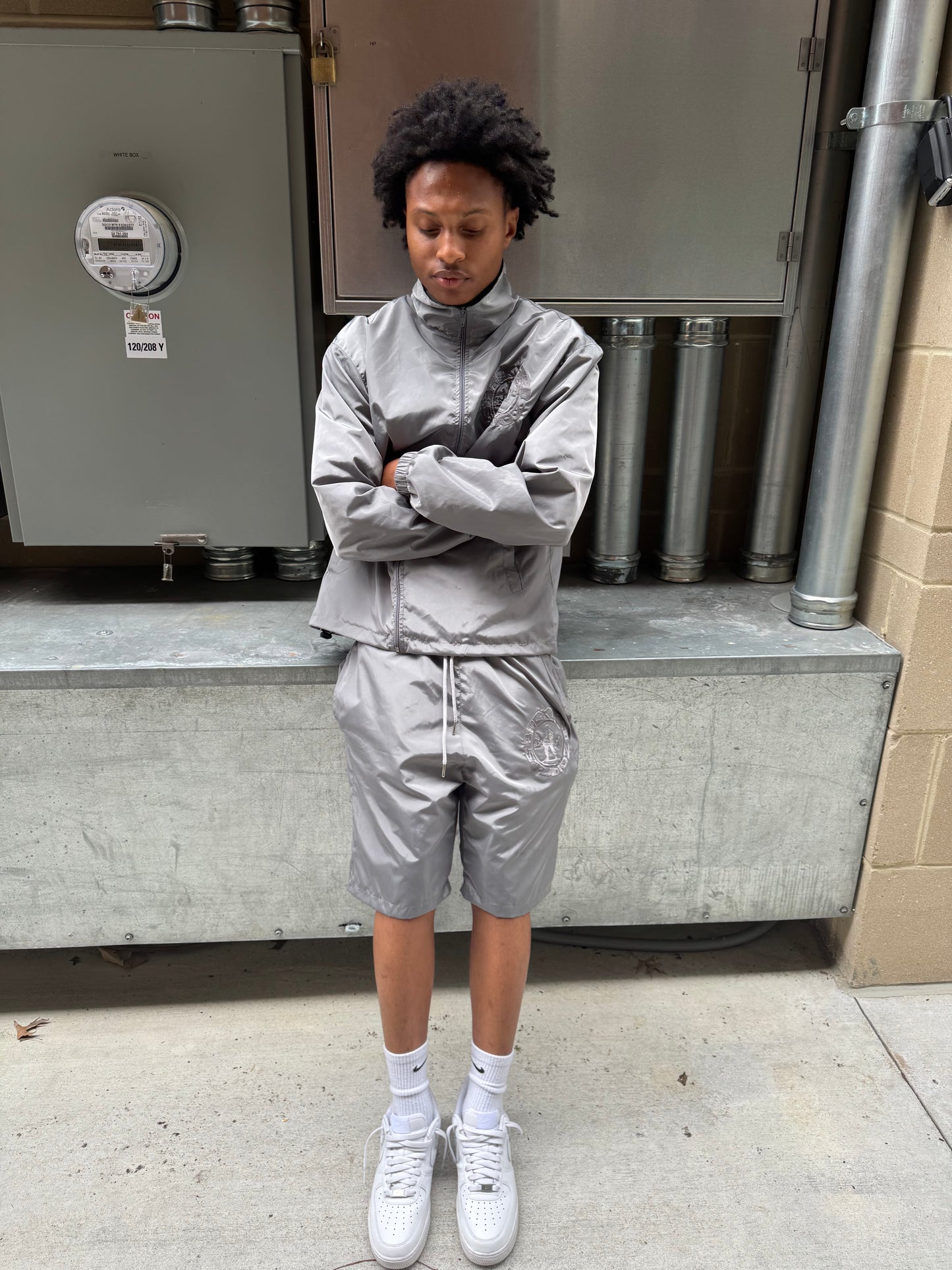 Grey Backyard Nylon Set