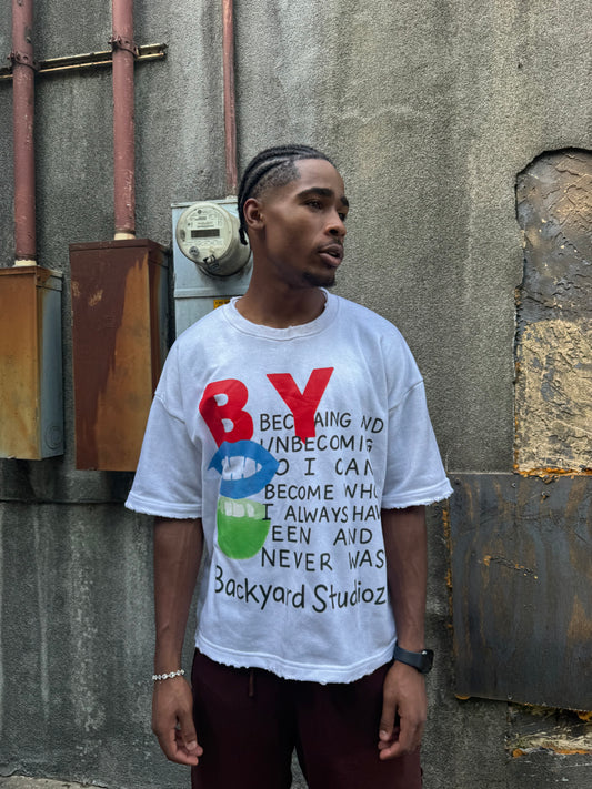 White Becoming And Unbecoming Who I Am Tee