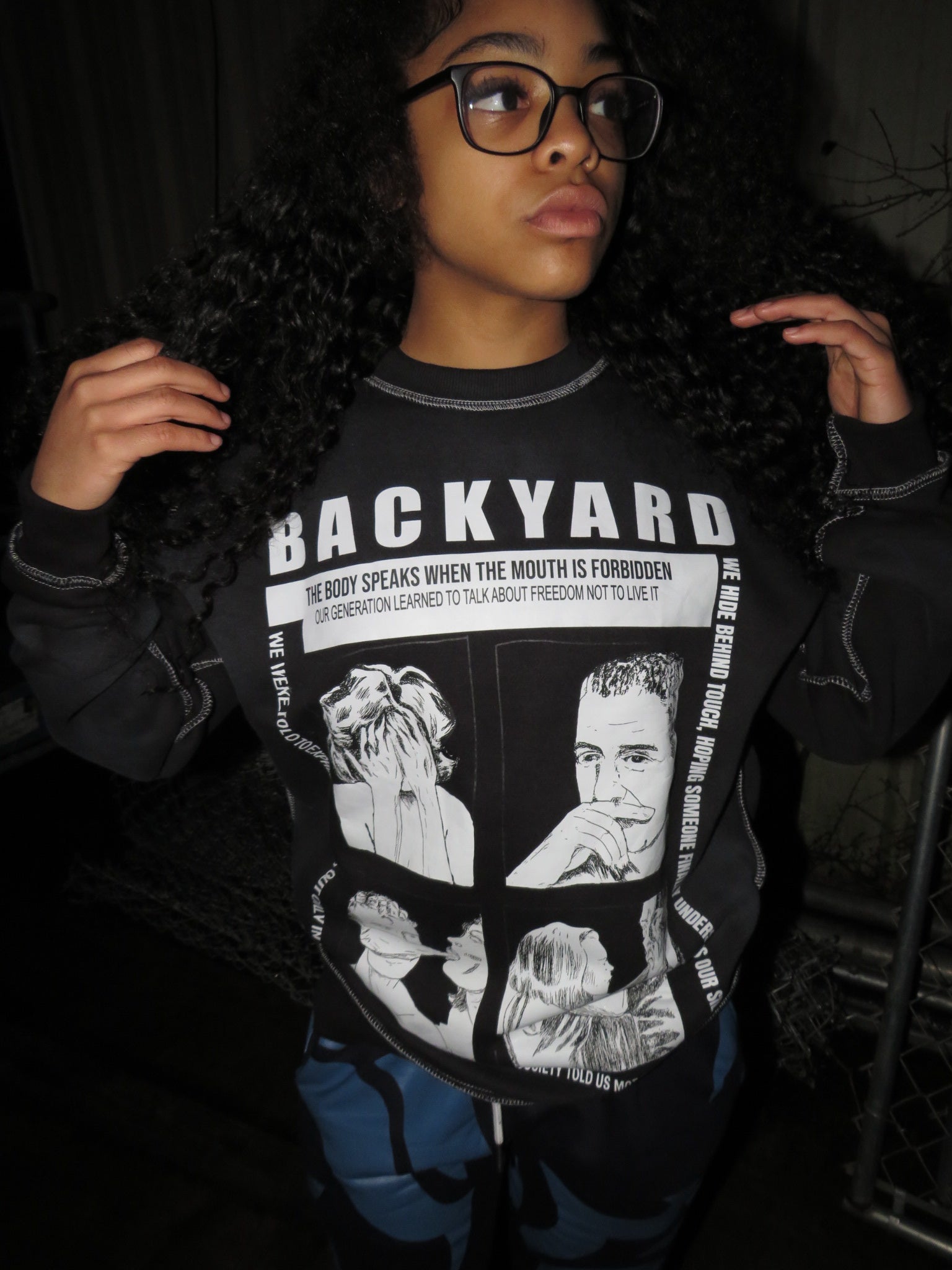 Black The Body Speaks When The Mouth Is Forbidden Sweater