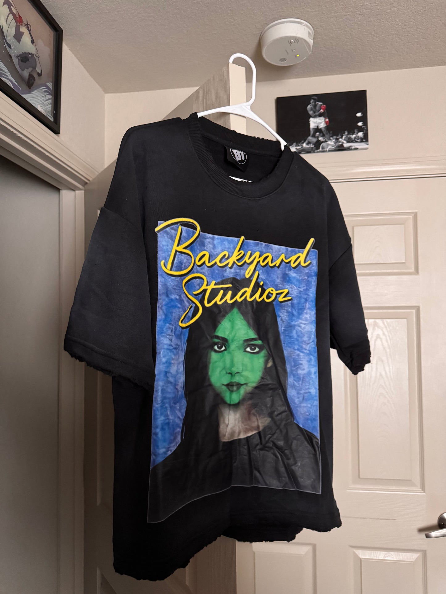 Black Green Faced Girl Tee