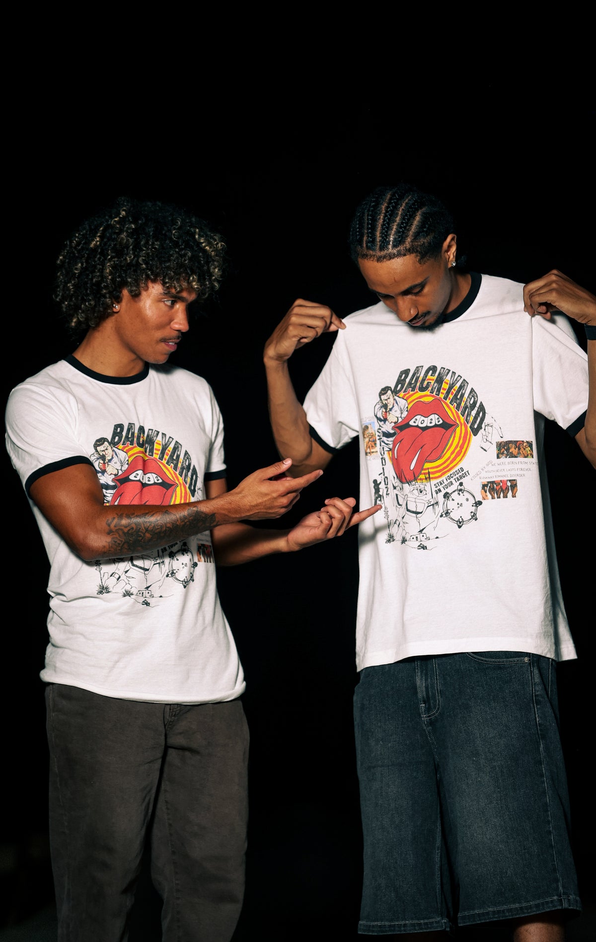 Black Collar Freestyle Tees