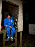 Blue Green And Yellow Leather Stitched BY Sweatsuit